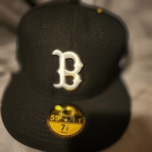 New Era Black Cap with White Logo
